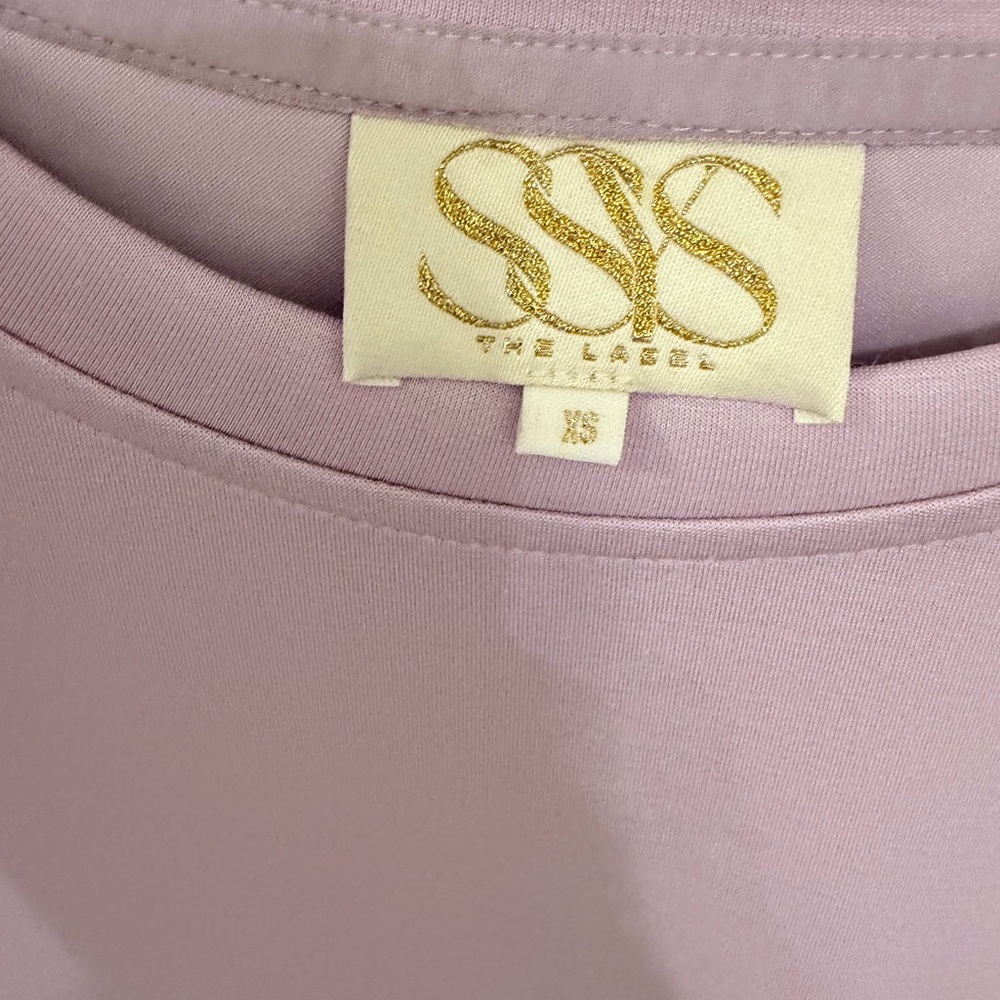 Lilac Ruffle Sleeve Tee - Picture 2 of 3